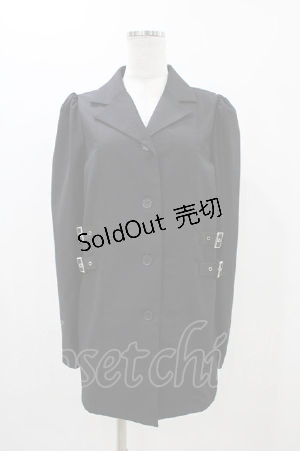 画像1: Jamie エーエヌケー / ロングジャケット M ブラック H-25-11-12-1061-LO-JA-NS-ZH (1)