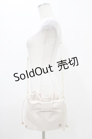 画像: m petit by misako / AMリボンキンチャクSLD  アイボリー H-25-11-12-1009-LO-BG-NS-ZH