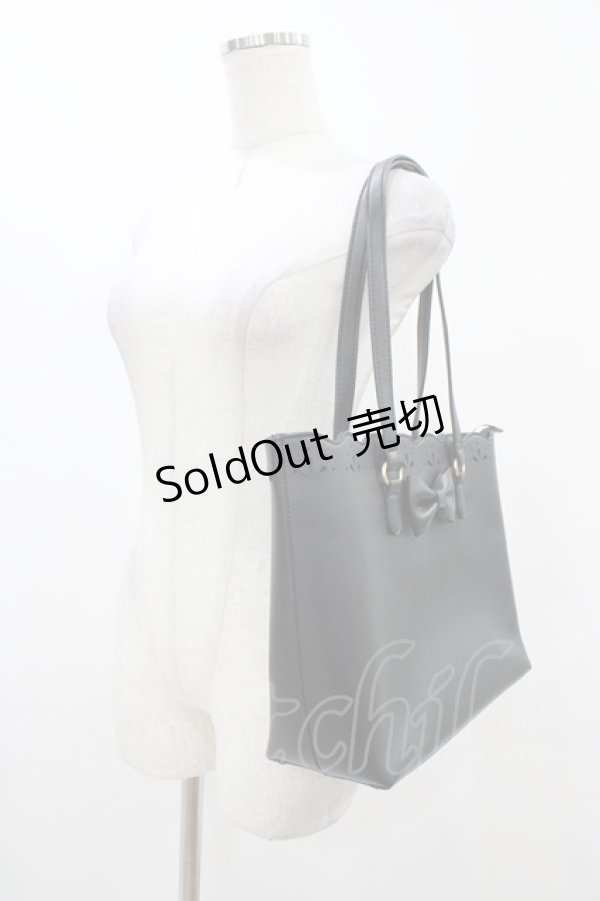 画像2: m petit by misako / サンリオキャラクターズコラボ クロミ トートバッグ  ブラック H-25-11-12-1010-LO-BG-NS-ZH (2)