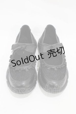 画像: m petit by misako / AMコウリボンフリルSNK L ブラック H-25-11-12-1002-LO-SH-NS-ZH