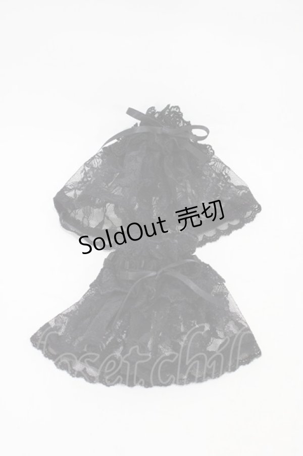 画像1: ALICE and the PIRATES / A/Pレース地お袖とめ  ブラック H-25-11-12-1015-PA-ZA-NS-ZH (1)