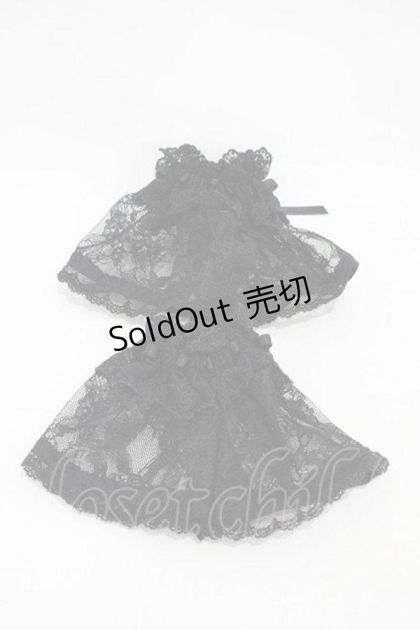 画像2: ALICE and the PIRATES / A/Pレース地お袖とめ  ブラック H-25-11-12-1015-PA-ZA-NS-ZH (2)