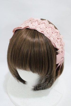 画像: m petit by misako / TT*AMレースカチューシャ  ピンク H-25-11-12-1016-LO-AC-NS-ZH