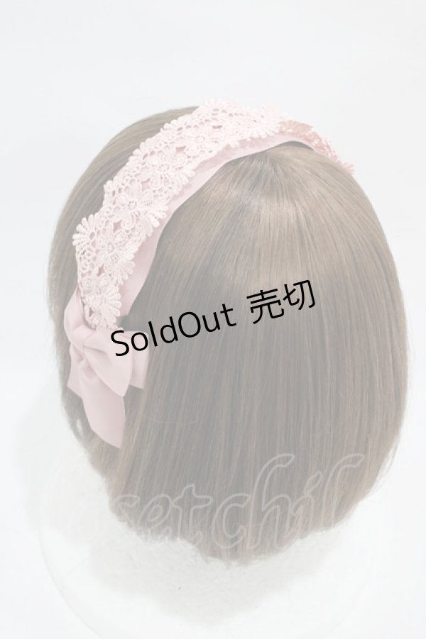 画像2: m petit by misako / TT*AMレースカチューシャ  ピンク H-25-11-12-1016-LO-AC-NS-ZH (2)