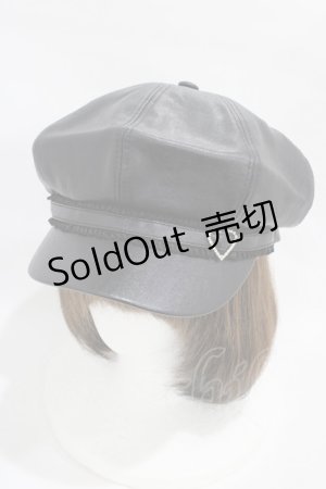 画像: Honey Cinnamon / ビジューハートバックルキャスケット  ブラック H-25-11-12-1022-LO-AC-NS-ZH