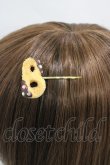 画像2: BABY,THE STARS SHINE BRIGHT / Bクッキーヘアピン  ベージュ H-25-11-12-1023-BA-AC-NS-ZH (2)