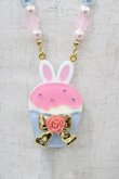 画像1: Angelic Pretty / Bunnyカップケーキネックレス  サックス H-25-11-12-1024-AP-AC-NS-ZH (1)