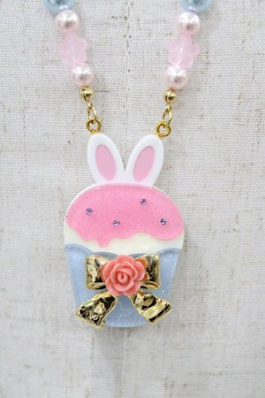 画像: Angelic Pretty / Bunnyカップケーキネックレス  サックス H-25-11-12-1024-AP-AC-NS-ZH