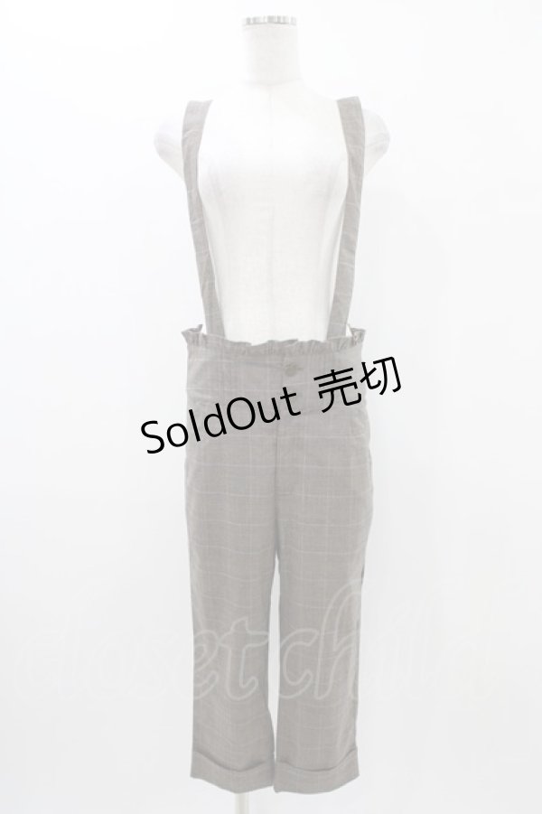 画像1: Ank Rouge / サスペンダーパンツ M ブラウン H-25-11-12-1027-CA-PA-NS-ZH (1)