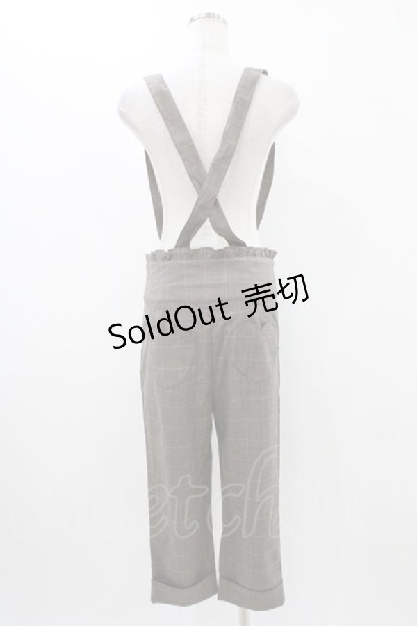 画像2: Ank Rouge / サスペンダーパンツ M ブラウン H-25-11-12-1027-CA-PA-NS-ZH (2)