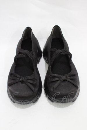 画像: Cherirulu Chocola / バレエシューズ LL ブラック H-25-11-12-1003-0-SH-NS-ZH