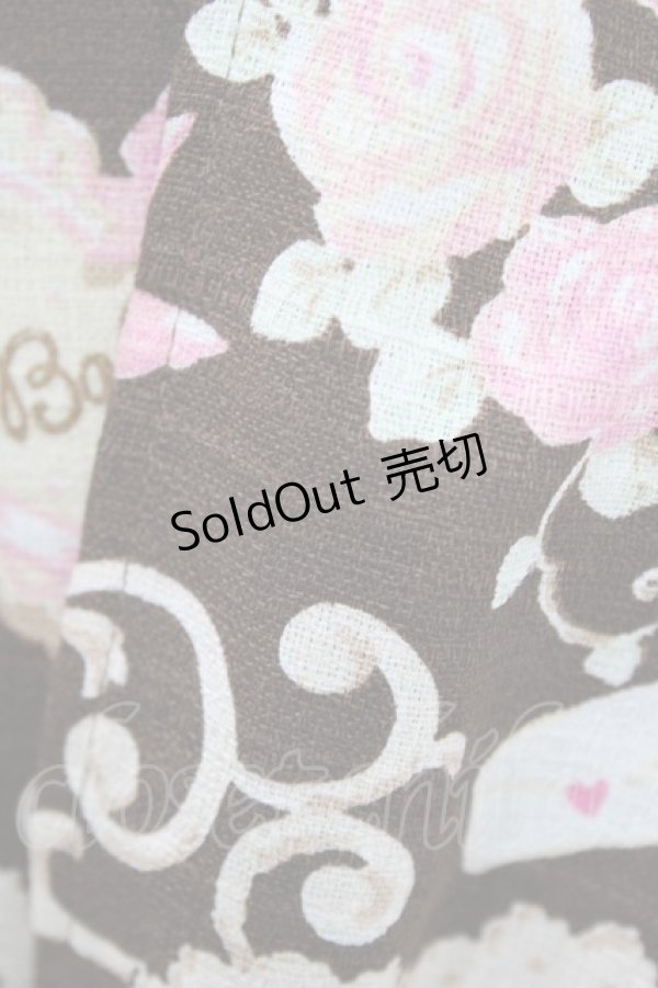 画像7: BABY,THE STARS SHINE BRIGHT / ハートマーブルチョコレートとシュガーコーテッドクッキー柄ティアードジャンパースカート M ブラウン H-25-11-12-1029-BA-OP-NS-ZH (7)