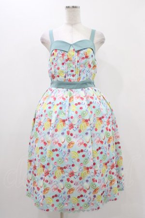 画像: axes femme POETIQUE / フルーツパンチキャミワンピース M ミント H-25-11-12-1032-AX-OP-NS-ZH