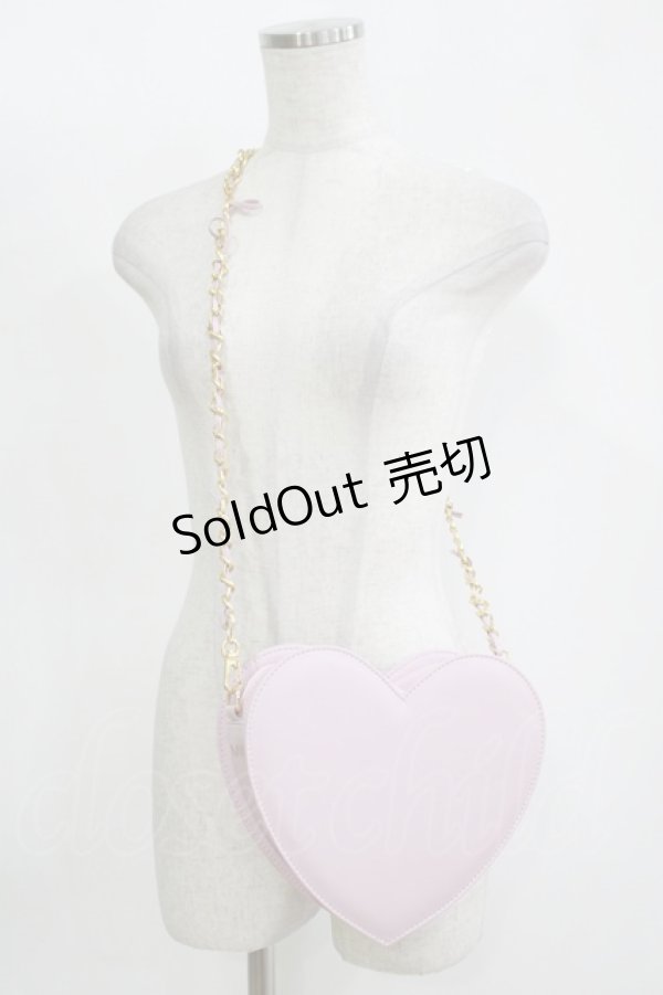 画像1: MILK / ハートチェーンショルダーBAG  ピンク H-25-11-12-057-ML-BG-KB-ZH (1)