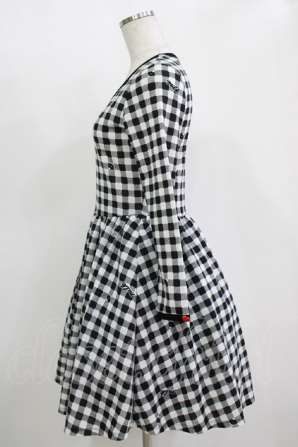 画像2: MILK / ギンガムKISSワンピース  ブラックギンガム H-25-11-12-006-ML-OP-KB-ZH (2)