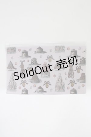 画像: Q-pot. / マドレーヌとバレリーナ ノベルティポーチ  ピンク H-25-11-12-060-QP-ZA-KB-ZH