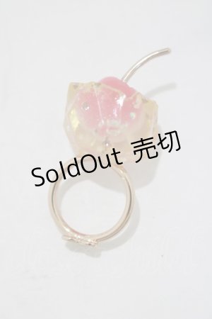 画像: MILK / フローズンチェリーリング  ピンクゴールド×ピンクチェリー H-25-11-12-062-ML-AC-KB-ZH