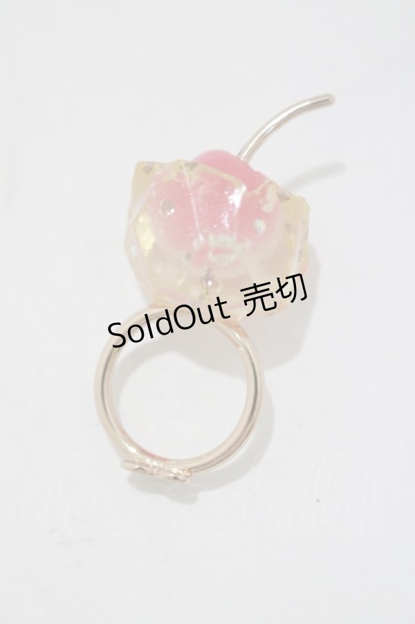 画像1: MILK / フローズンチェリーリング  ピンクゴールド×ピンクチェリー H-25-11-12-062-ML-AC-KB-ZH (1)