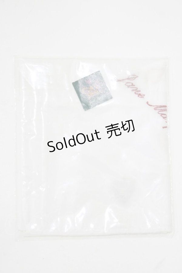 画像2: Jane Marple / 刺繍ハンカチ  白 H-25-11-12-065-JM-ZA-KB-ZH (2)