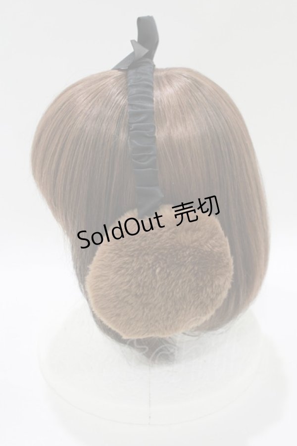 画像2: MILK / マカロンイヤーマフ  チョコ H-25-11-12-075-ML-AC-KB-ZH (2)