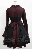 画像3: LAPIN AGILL / リボンフリルワンピース  ボルドー H-25-11-12-001-EL-OP-KB-ZH (3)