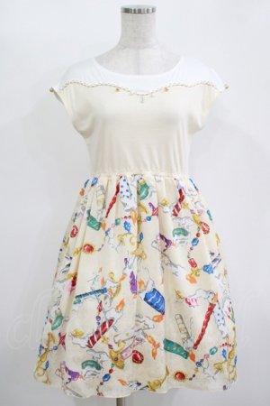 画像: MILK / キャンドルハーフワンピース  アイボリー H-25-11-12-010-ML-OP-KB-ZH