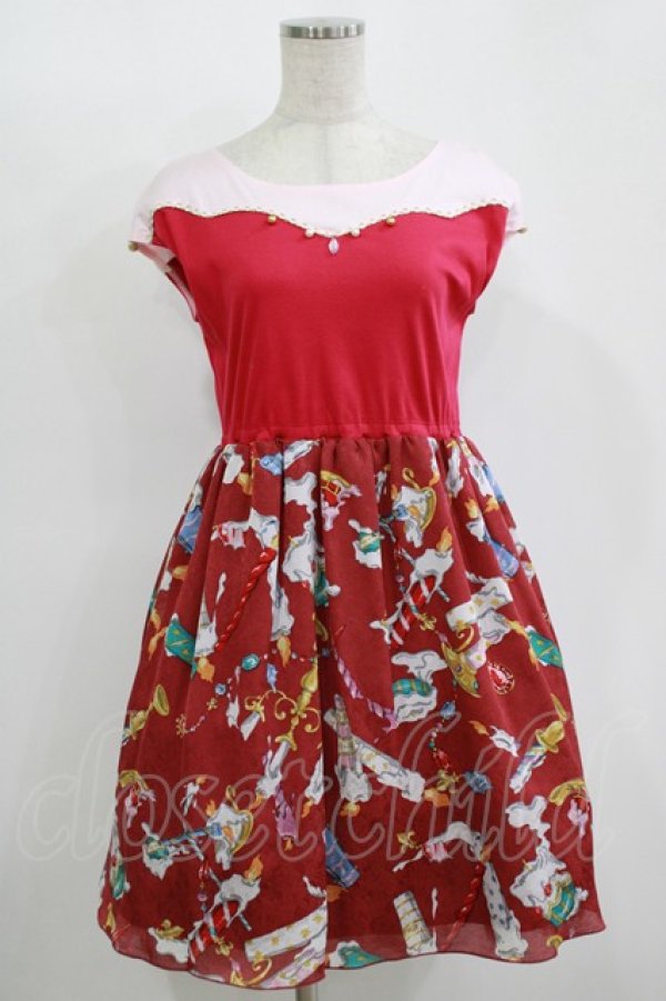 画像1: MILK / キャンドルハーフワンピース  ボルドー H-25-11-12-011-ML-OP-KB-ZH (1)