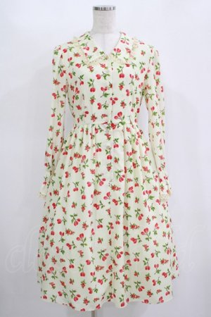 画像: MILK / ベリー・ルージュドレス  クリーム×レッドベリー H-25-11-12-012-ML-OP-KB-ZH