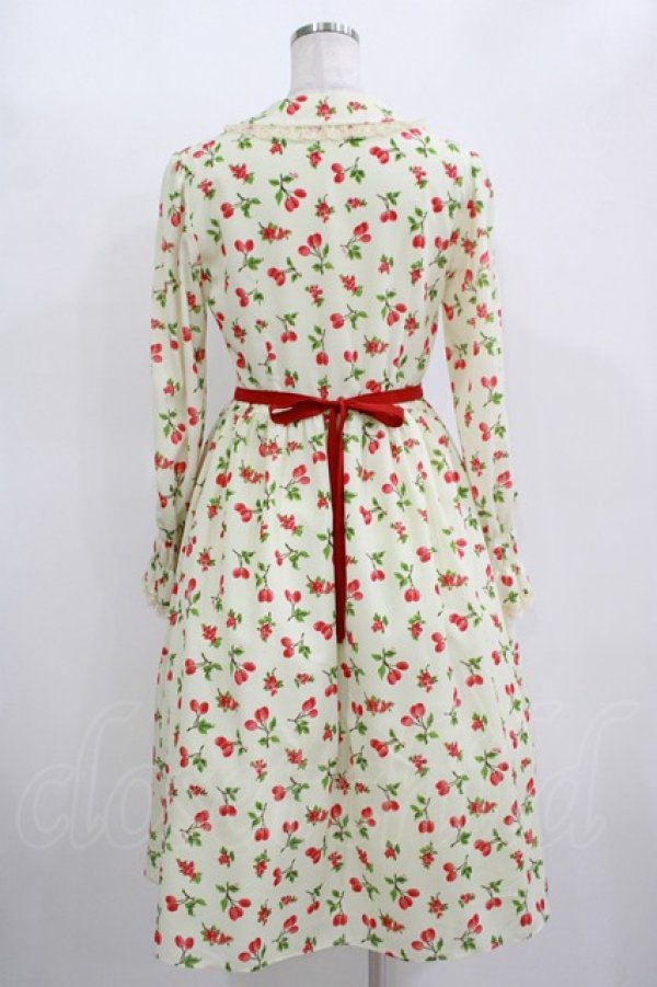 画像3: MILK / ベリー・ルージュドレス  クリーム×レッドベリー H-25-11-12-012-ML-OP-KB-ZH (3)