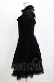 画像2: DARK IN LOVE / Star magic princess printed velvet dress XL ブラック H-25-11-12-018-PU-OP-KB-ZH (2)