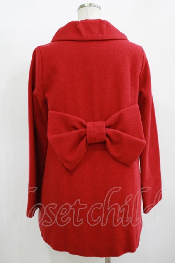 画像3: Emily Temple cute / バックリボンPコート  レッド H-25-11-12-023-ET-CO-KB-ZH (3)