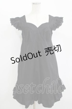 画像: SUPER LOVERS / スカルレースベビードール  ブラック H-25-11-12-024-PU-OP-KB-ZH