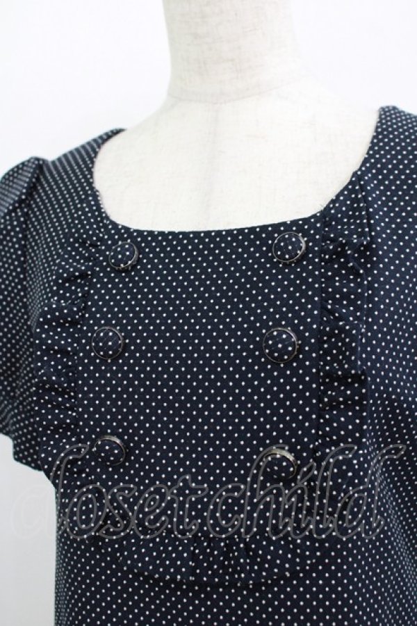 画像4: MILK / Maryドレス  ドットネイビー H-25-11-12-025-ML-OP-KB-ZH (4)