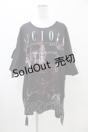 画像: SEX POT ReVeNGe / プリントBIG TEE  ブラック H-25-11-13-041-SP-TO-KB-ZT455