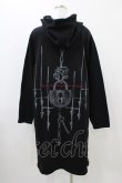 画像2: SEX POT ReVeNGe / チェーンフードプリントロングパーカー  ブラック H-25-11-13-043-SP-TO-KB-ZH (2)
