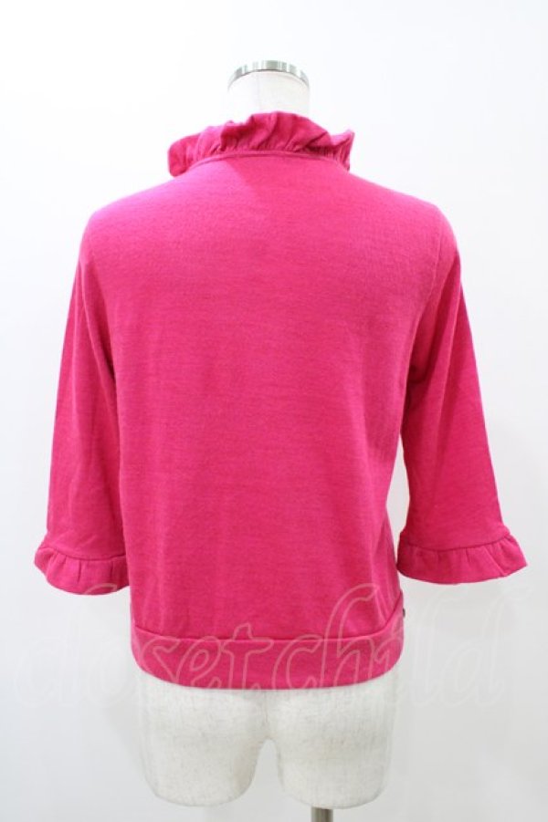 画像2: MILK / パールボタンフリルカーディガン  ピンク H-25-11-13-051-ML-TO-KB-ZH (2)