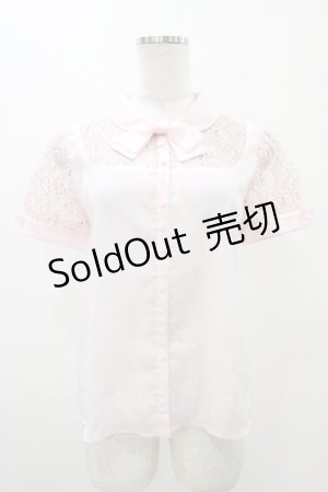 画像: 【SALE】MILK / チェリーウェブブラウス  ピンク H-25-11-13-053-ML-BL-KB-ZT470