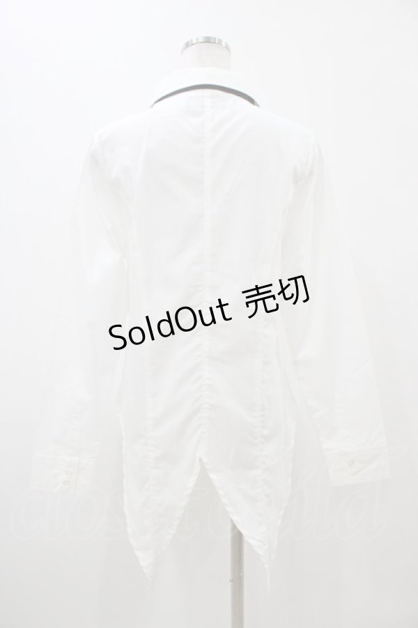 画像2: Deorart / タイ付ブラウス  白×黒 H-25-11-13-056-PU-BL-KB-ZH (2)