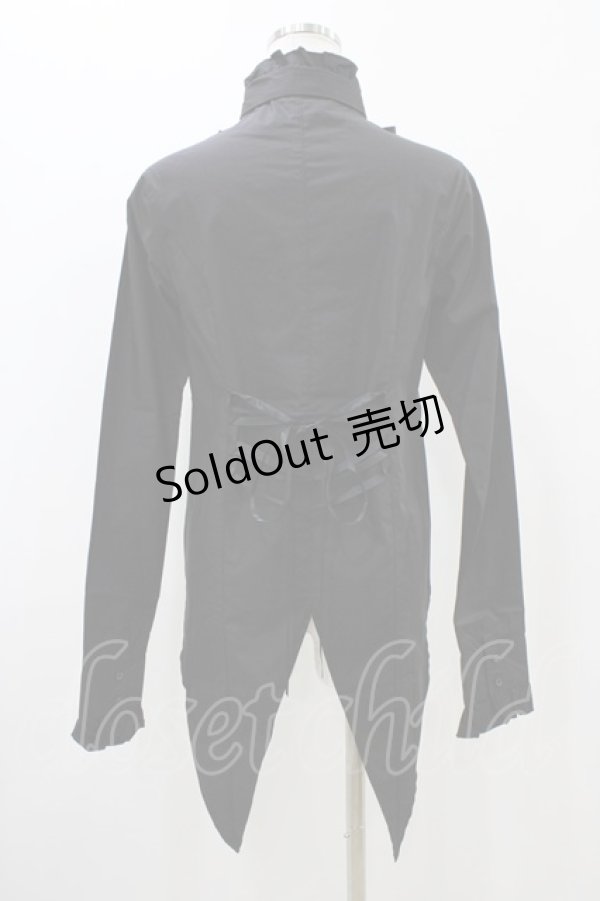 画像2: Deorart / プリントタイ付ブラウス  ブラック H-25-11-13-057-PU-BL-KB-ZH (2)