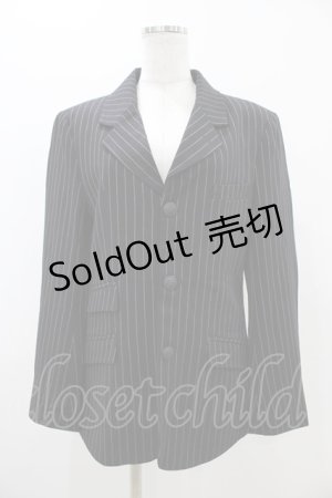 画像: Deorart / ストライプジャケット M ブラックストライプ H-25-11-13-059-PU-JA-KB-ZH