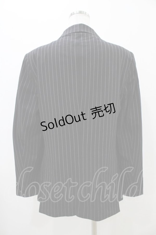 画像2: Deorart / ストライプジャケット M ブラックストライプ H-25-11-13-059-PU-JA-KB-ZH (2)