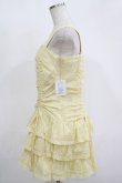画像2: one after another NICE CLAUP / リボン付きミニワンピース Free イエロー H-25-11-13-1027-PU-OP-NS-ZH (2)
