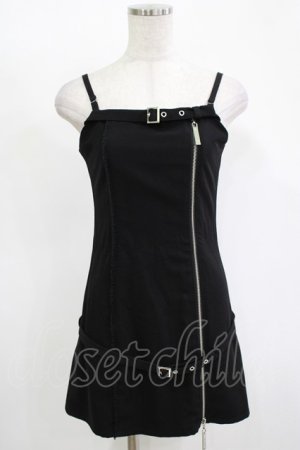 画像: Melt the lady / skinny belt slit dress Free ブラック H-25-11-13-1028-PU-OP-NS-ZH