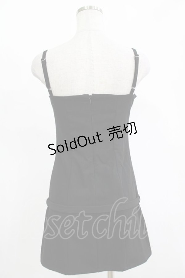 画像3: Melt the lady / skinny belt slit dress Free ブラック H-25-11-13-1028-PU-OP-NS-ZH (3)