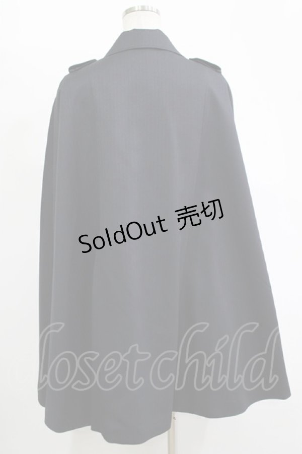 画像3: NO.S PROJECT / クロークコート M ネイビーストライプ H-25-11-13-1029-LO-CO-NS-ZH (3)