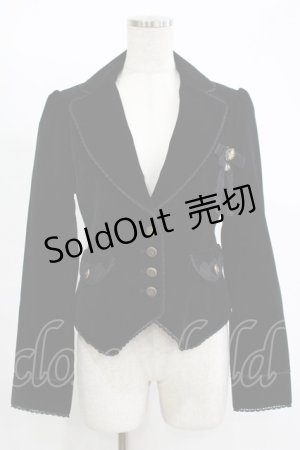 画像: axes femme / ベロアジャケット M ブラック H-25-11-13-1032-AX-JA-NS-ZH