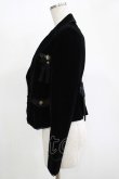 画像2: axes femme / ベロアジャケット M ブラック H-25-11-13-1032-AX-JA-NS-ZH (2)