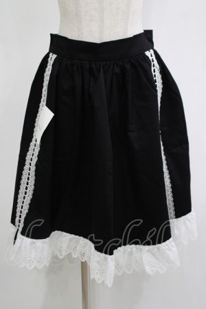 画像: marcHenTica / はしごレースエプロン プリンセスサイズ ブラック H-25-11-13-1034-LO-SK-NS-ZH