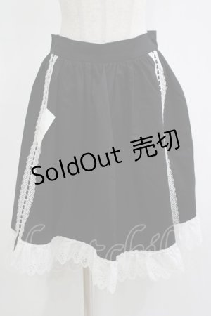 画像: marcHenTica / はしごレースエプロン プリンセスサイズ ブラック H-25-11-13-1034-LO-SK-NS-ZH