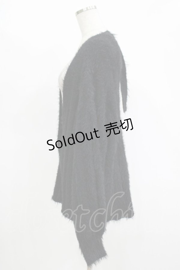 画像2: EATME / ゆるふわニットカーディガン Free ブラック H-25-11-13-1037-LO-TO-NS-ZH (2)